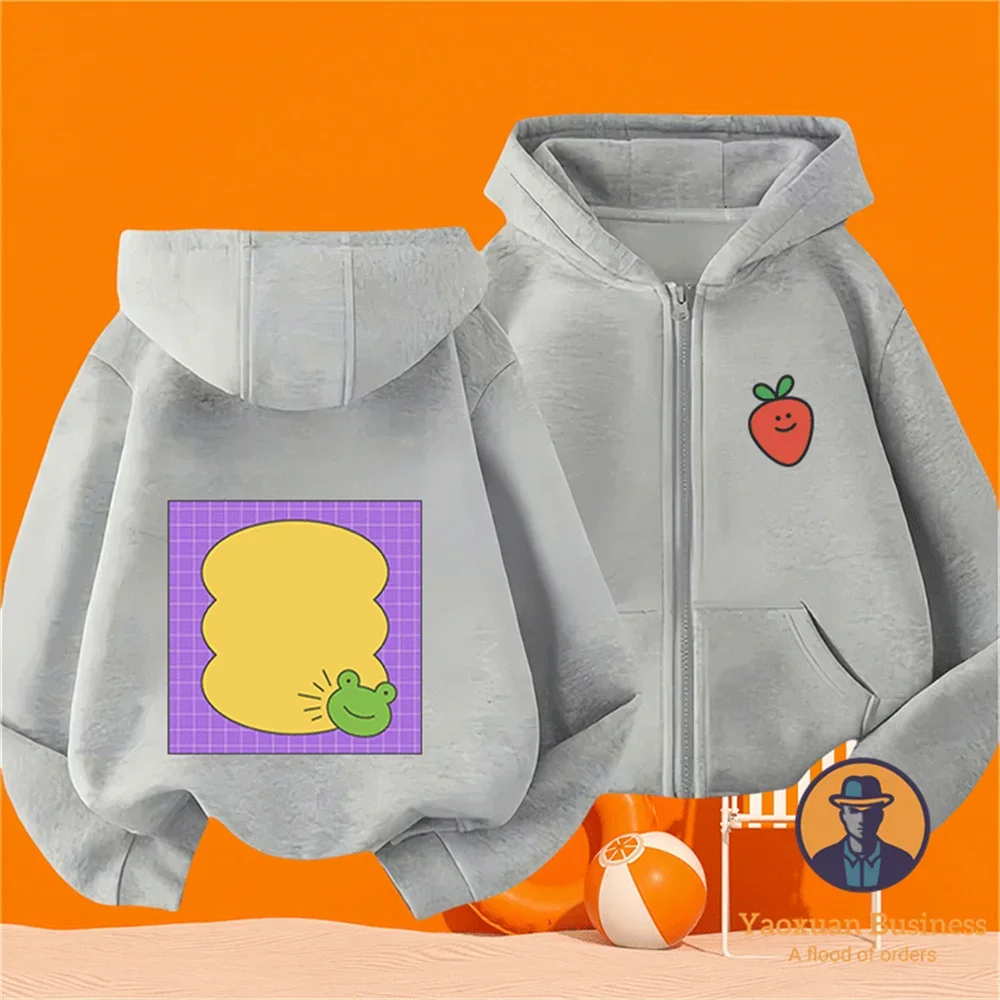 2026 Trendy Casual Simple Sketches Cartoon Zip Up Hoodie Pure Cotton Autumn Winter Warm Boys Girls Clothing
2026 Trendy Casual Simple Sketches Cartoon Zip Up Hoodie Pure Cotton Autumn Winter Warm Boys Girls Clothing