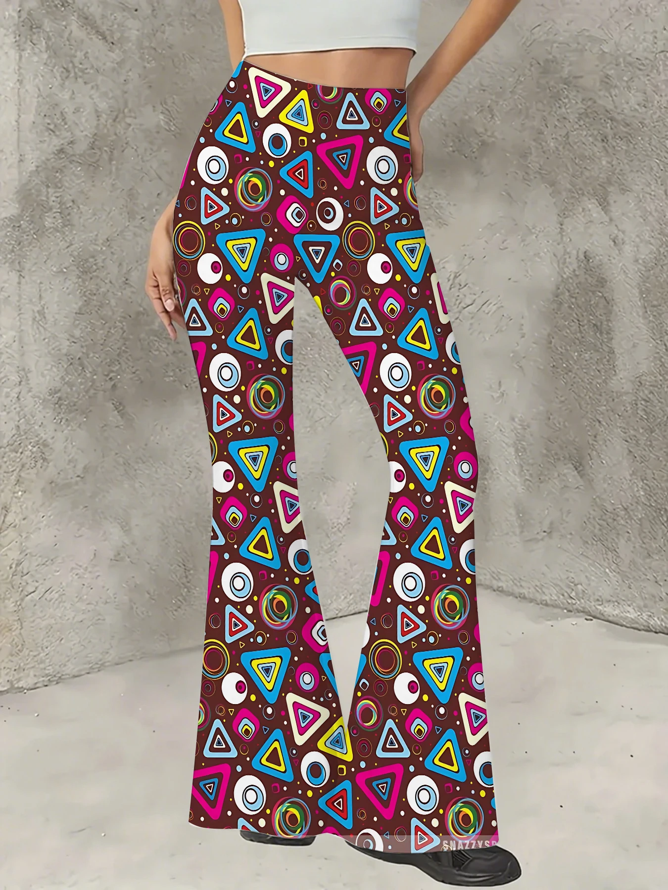 Y2K Graphic Print Flare Pants Women High Waist Knit Bell Bottom Trousers
Y2K Graphic Print Flare Pants Women High Waist Knit Bell Bottom Trousers