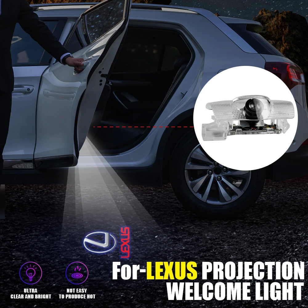 Car Door HD Logo Courtesy Lamp Laser Projector Welcome Light For Lexus NX IS 250 RX GS UX RX300 RX350 CT200H GX460 ES LX Fsport
Car Door HD Logo Courtesy Lamp Laser Projector Welcome Light For Lexus NX IS 250 RX GS UX RX300 RX350 CT200H GX460 ES LX Fsport