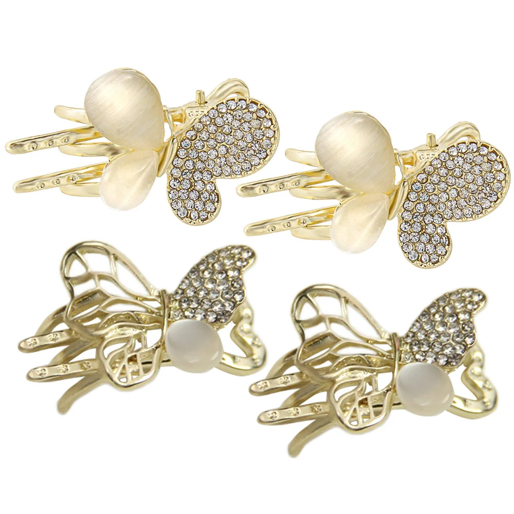 4 Pcs Wedding Butterfly Flower Clip Miss Hair Accessories for Girls Rhinestones Alloy Butterflies Headdress
4 Pcs Wedding Butterfly Flower Clip Miss Hair Accessories for Girls Rhinestones Alloy Butterflies Headdress