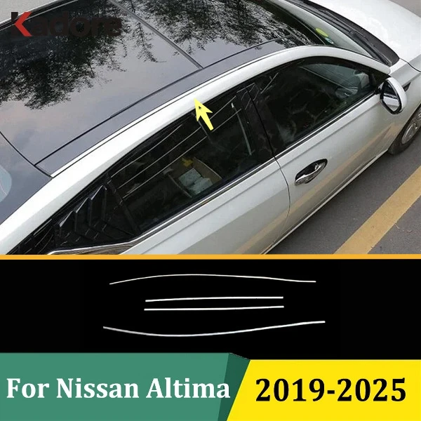 For Nissan Altima 2019 2020 2021 2022-2025 Stainless Steel Roof Side Decoration Strip Trim Sticker Car Styling Accessories
For Nissan Altima 2019 2020 2021 2022-2025 Stainless Steel Roof Side Decoration Strip Trim Sticker Car Styling Accessories