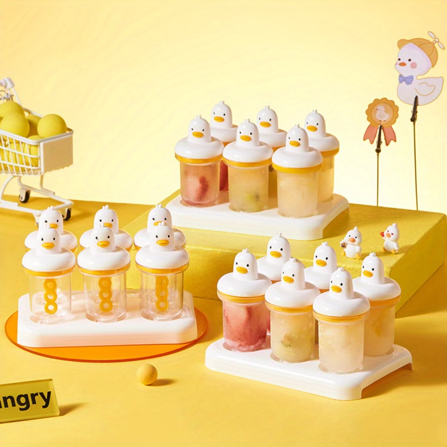 Cute Yellow Duck Ice Molds, 1pc Reusable PP Popsicle Maker, Lead-Free Polypropylene Ice Cream Mold, Creative Accessory for Ho
Cute Yellow Duck Ice Molds, 1pc Reusable PP Popsicle Maker, Lead-Free Polypropylene Ice Cream Mold, Creative Accessory for Ho