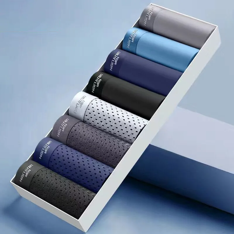 8pcs Boxers Men Boxer Underwear Ice Silk Comfortable Men's Underpants Breathable Panties thin Sexy Men BoxerShorts Plus Size 4XL
8pcs Boxers Men Boxer Underwear Ice Silk Comfortable Men's Underpants Breathable Panties thin Sexy Men BoxerShorts Plus Size 4XL