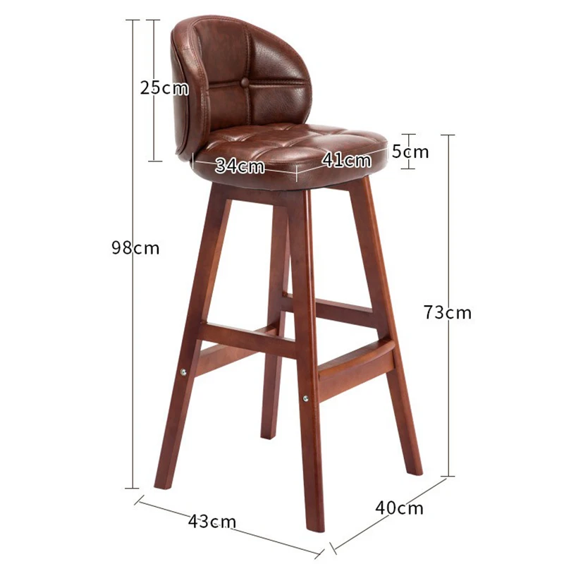 Solid Wood Chair Home Restaurant Kitchen Island Bar Front Desk High Stool with PU Pad and Non-slip , Sitting Height
Solid Wood Chair Home Restaurant Kitchen Island Bar Front Desk High Stool with PU Pad and Non-slip , Sitting Height