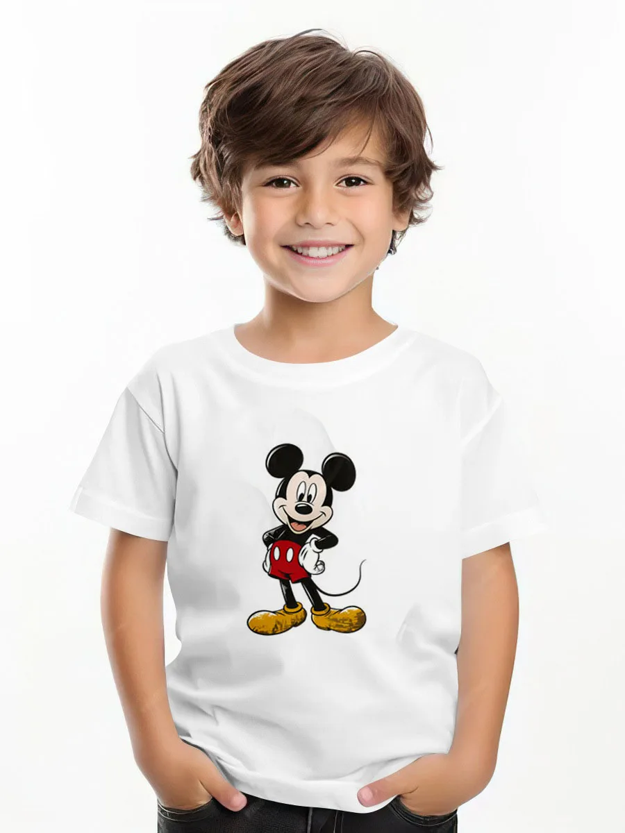 Printed Cartoon Mickey T-shirt Summer Clothing Loose Fashion Children's Wear Tops Tees Short Sleeved Kids Boy Clothes Tshirts
Printed Cartoon Mickey T-shirt Summer Clothing Loose Fashion Children's Wear Tops Tees Short Sleeved Kids Boy Clothes Tshirts