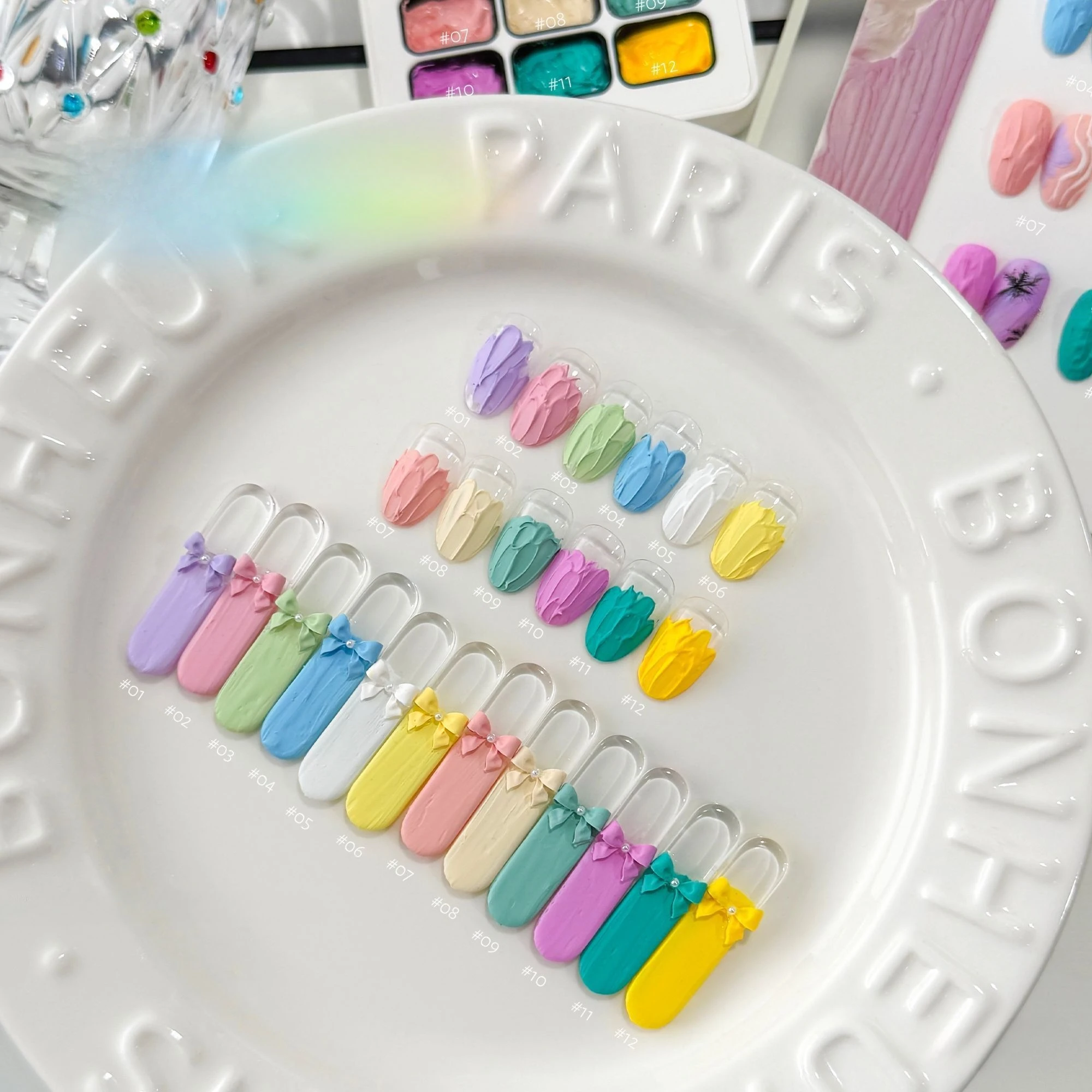 12-Color Macaron Series Oil Painting Gel Nail Art Gel Shiny Bright Colors High-Saturation Cream Texture Strong Gel Durable
12-Color Macaron Series Oil Painting Gel Nail Art Gel Shiny Bright Colors High-Saturation Cream Texture Strong Gel Durable