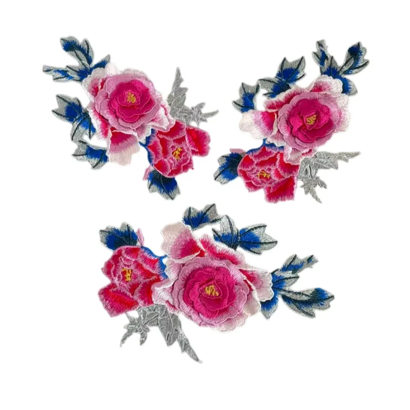 3PCS Embroidered 3D Peony Flowers Leaves Sew Patch Collar Trimmings Applique For Wedding Dress Clothes Decor DIY Crafts
3PCS Embroidered 3D Peony Flowers Leaves Sew Patch Collar Trimmings Applique For Wedding Dress Clothes Decor DIY Crafts