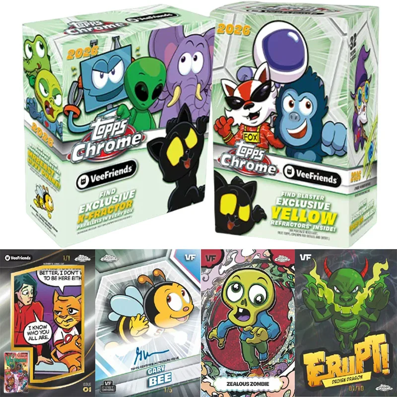 2026 Topps Chrome VeeFriends Mega Box Value Box Exclusive X-Fractor Refractor Trading Card Blaster Box Collectible Toys Gifts
2026 Topps Chrome VeeFriends Mega Box Value Box Exclusive X-Fractor Refractor Trading Card Blaster Box Collectible Toys Gifts