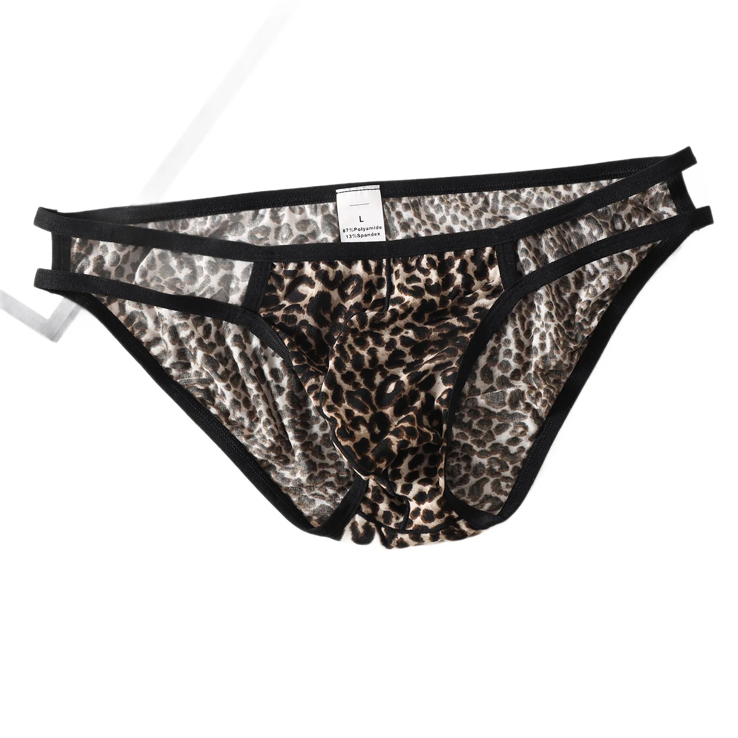 Men's Leopard Print Low Waist Triangle Briefs, Thin Elastic Breathable Sexy Stretch Underwear For Daily Wear
Men's Leopard Print Low Waist Triangle Briefs, Thin Elastic Breathable Sexy Stretch Underwear For Daily Wear