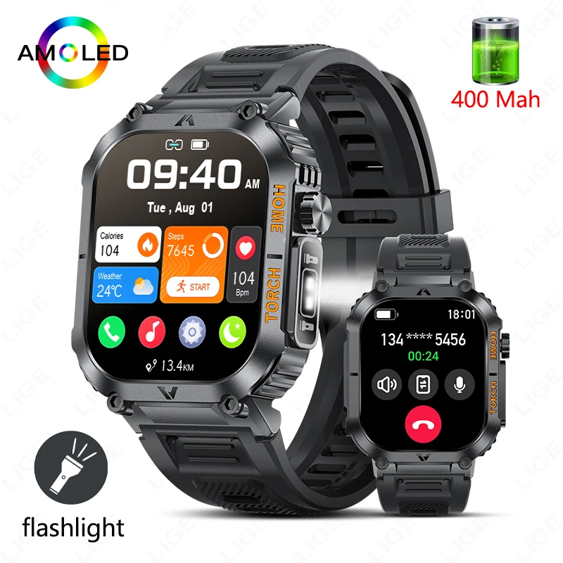 Rugged And Durable Military Smart Watch Ip68 Waterproof 2.02 ''HD Display Bluetooth Voice Smart Watch With Flashlight 2024 New
Rugged And Durable Military Smart Watch Ip68 Waterproof 2.02 ''HD Display Bluetooth Voice Smart Watch With Flashlight 2024 New