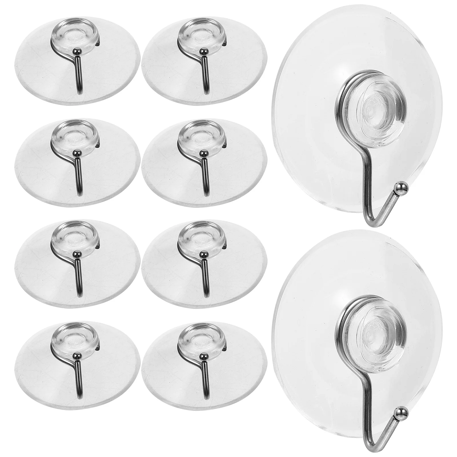 10pcs Vacuum Suction Cup Hooks 35mm Clear PVC Strong Steel Hangers for Bathroom Kitchen Glass Mirrors Heavy Duty Reusable
10pcs Vacuum Suction Cup Hooks 35mm Clear PVC Strong Steel Hangers for Bathroom Kitchen Glass Mirrors Heavy Duty Reusable