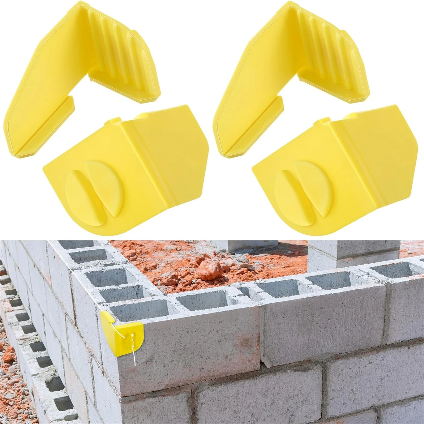 4pcs Construction Line Anchor Corner Codes, Plastic Bricklaying Tools, Brick Laying Tools, Used to Fix Lines at Brick Corners
4pcs Construction Line Anchor Corner Codes, Plastic Bricklaying Tools, Brick Laying Tools, Used to Fix Lines at Brick Corners
