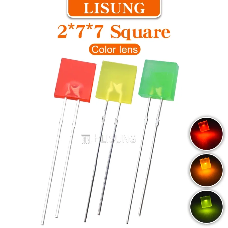 1000pcs/Bag 277 Square DIP Led 2*7*7mm Light-emitting Diode Yellow Red Green Yellow Electronic Diffuse Indicator Light DIY Kit
1000pcs/Bag 277 Square DIP Led 2*7*7mm Light-emitting Diode Yellow Red Green Yellow Electronic Diffuse Indicator Light DIY Kit