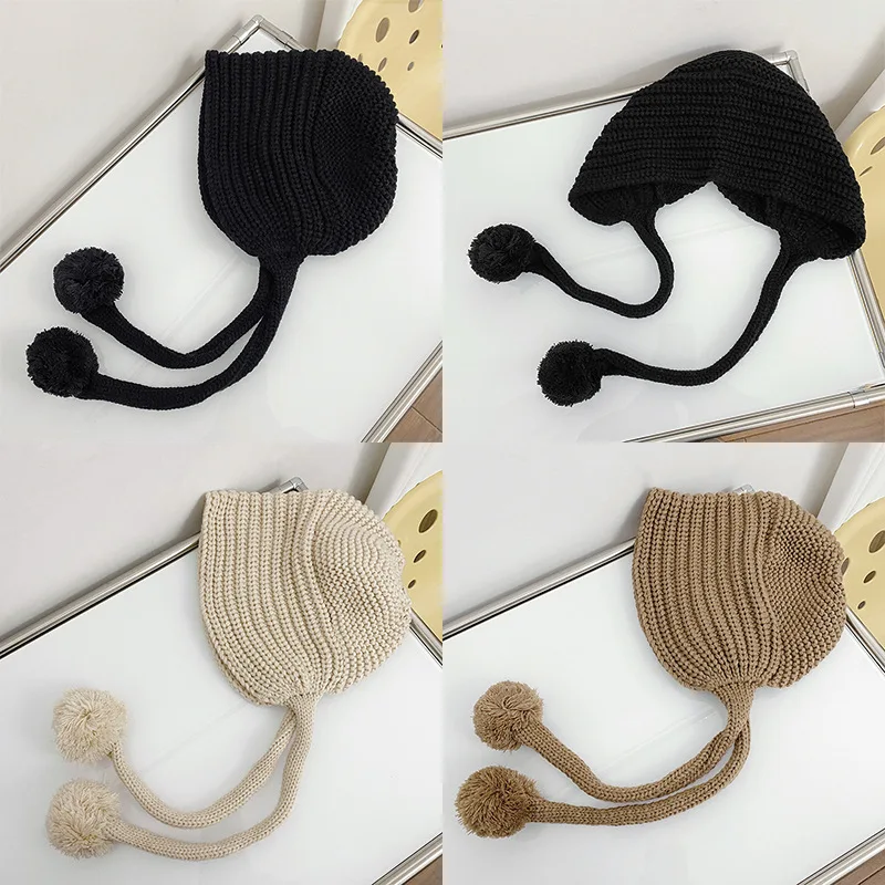 New Autumn and Winter Women Wool Ball Knitted Hat Korea Cute Handmade Beanie Hats Student Warmth Preservation Windproof Ear Cap
New Autumn and Winter Women Wool Ball Knitted Hat Korea Cute Handmade Beanie Hats Student Warmth Preservation Windproof Ear Cap