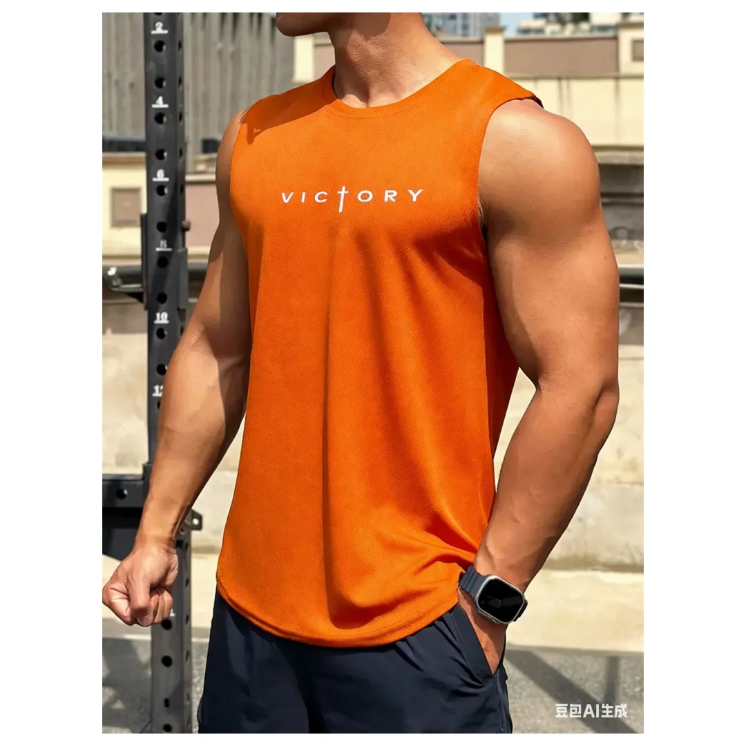 Quick drying fitness T-shirt Sports Men's Tank Tops Street Sleeveless Shirts Summer Casual Run Fitness Vest Fashion Gym T-shirts
Quick drying fitness T-shirt Sports Men's Tank Tops Street Sleeveless Shirts Summer Casual Run Fitness Vest Fashion Gym T-shirts
