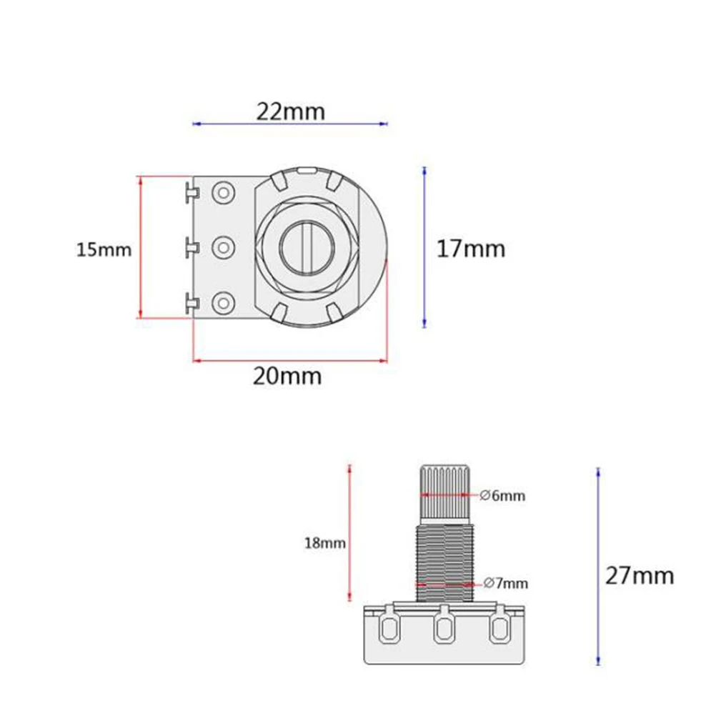 Guitar Amp Potentiometer Audio Taper Mini Control Volume Knob Split Shaft Coarse Knurling Solder Lugs Encoder
Guitar Amp Potentiometer Audio Taper Mini Control Volume Knob Split Shaft Coarse Knurling Solder Lugs Encoder