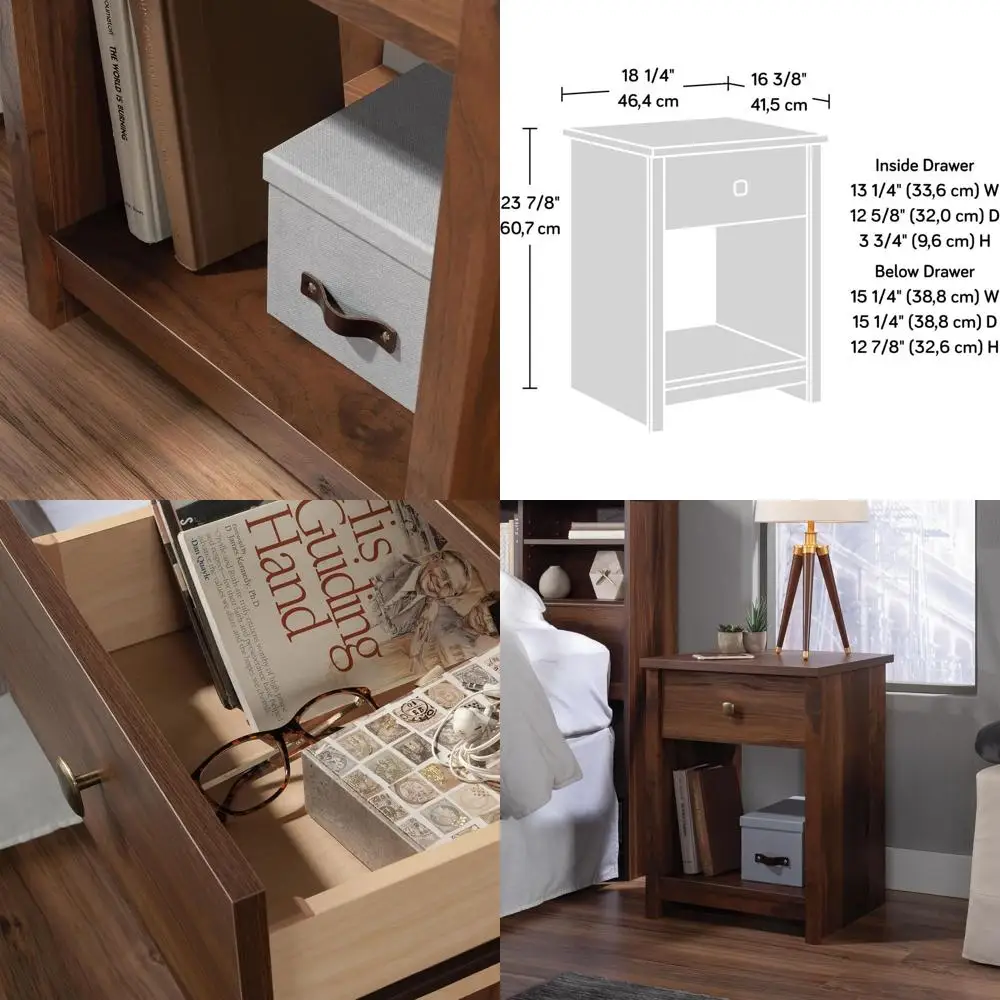 Luxurious Walnut Nightstand with Grand Elegance
Luxurious Walnut Nightstand with Grand Elegance