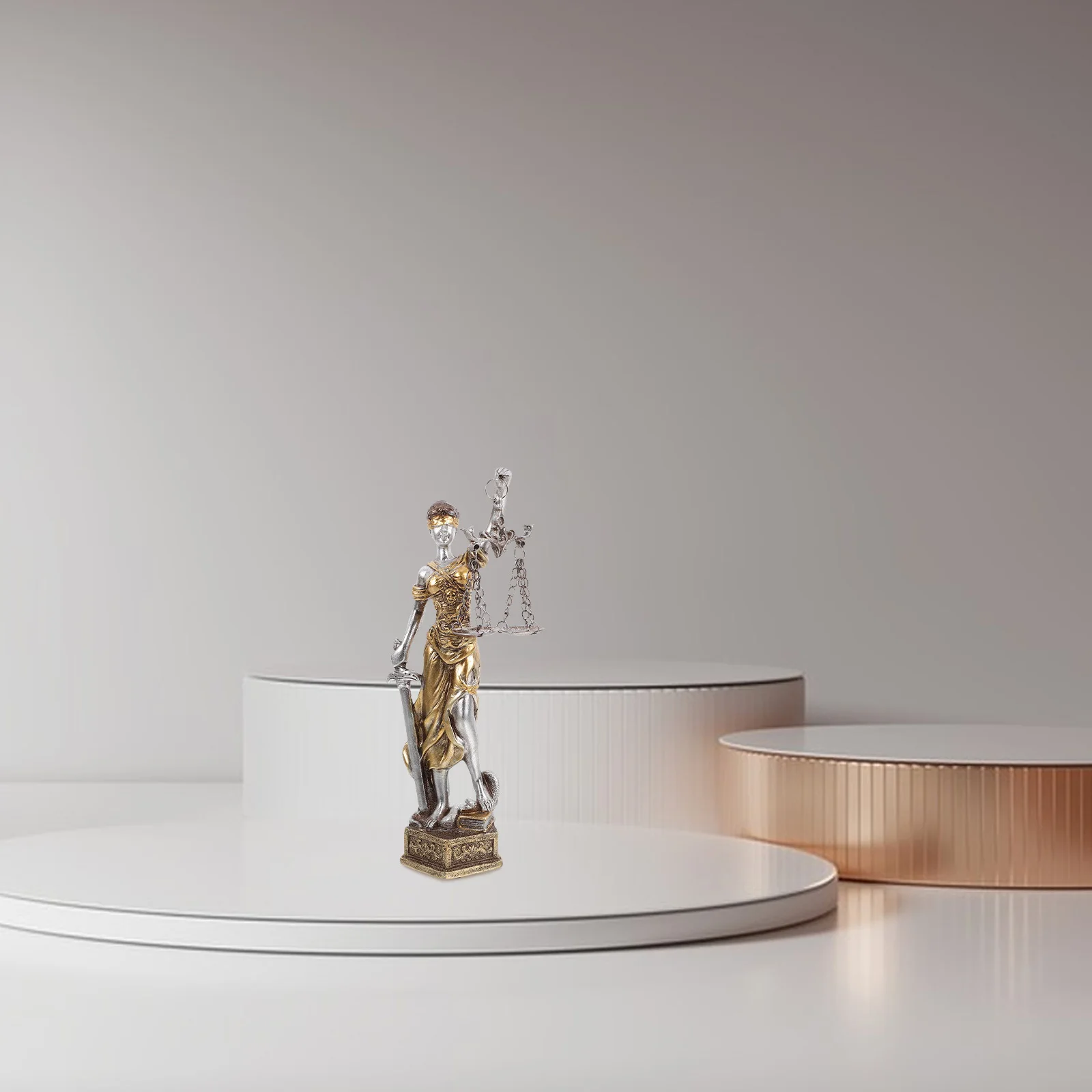 Justice Goddess Statue Resin Mythological Lady with Balance Scale for Lawyer Office Decor Classical Vintage Sculpture Desktop
Justice Goddess Statue Resin Mythological Lady with Balance Scale for Lawyer Office Decor Classical Vintage Sculpture Desktop