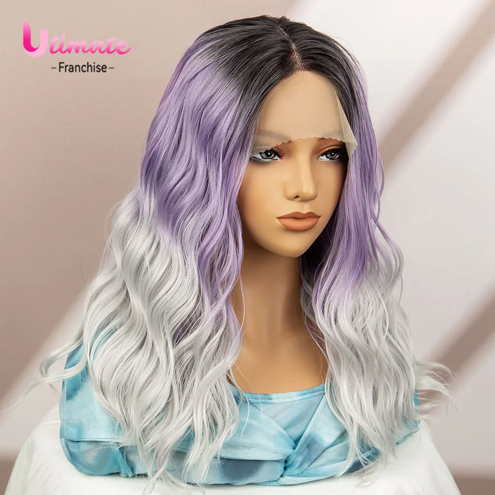 Water Wave Light Purple Lace Front Wig for women Cosplay Wigs Ombre Silver Lace Wig Gray Body Wave Bob Wig 22 Inches
Water Wave Light Purple Lace Front Wig for women Cosplay Wigs Ombre Silver Lace Wig Gray Body Wave Bob Wig 22 Inches