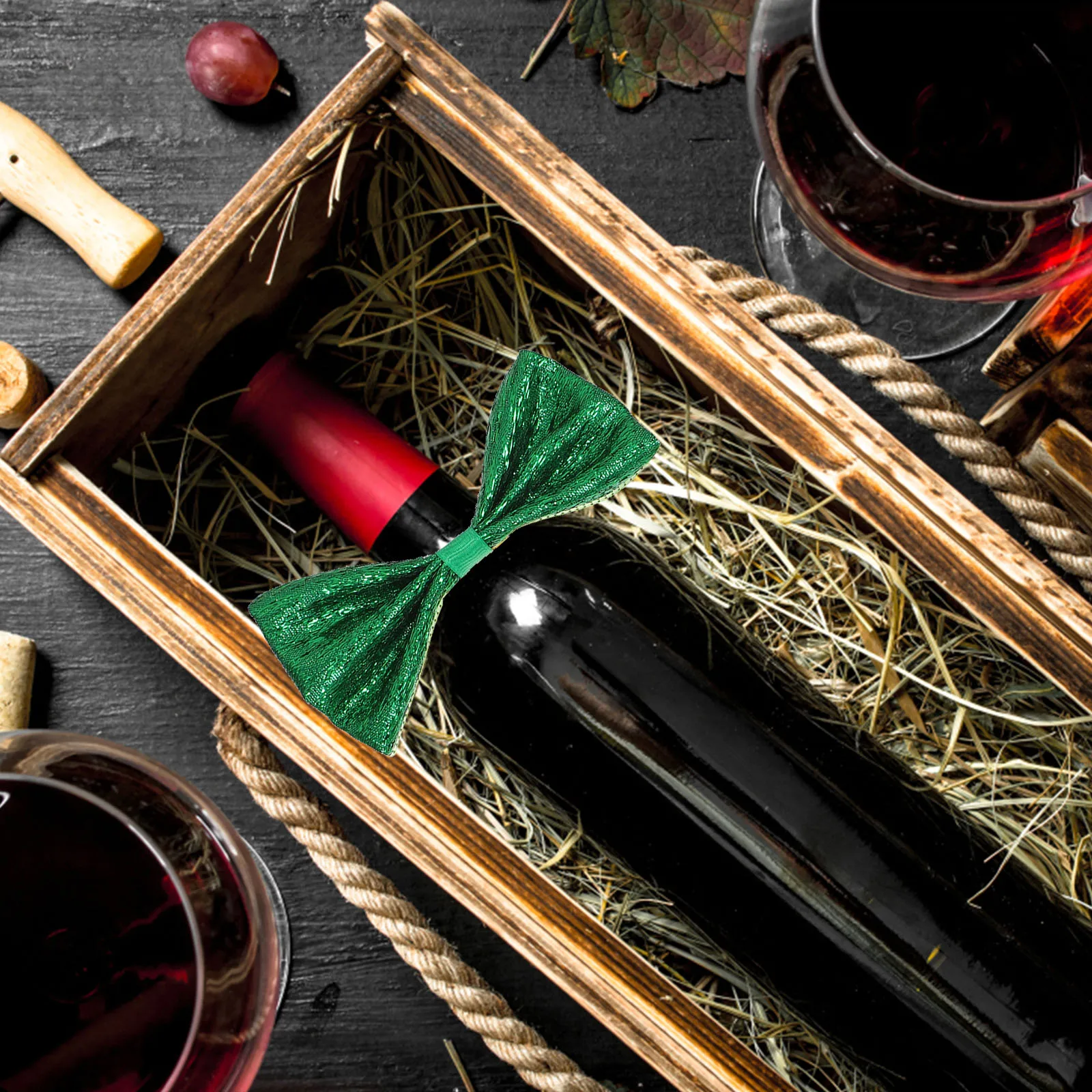 6pcs Wine Bottle Decoration Bow Ties Mini Adorns DIY Crafts Lace Mesh Cloth St Patrick Day Party Home Festive Photography Props
6pcs Wine Bottle Decoration Bow Ties Mini Adorns DIY Crafts Lace Mesh Cloth St Patrick Day Party Home Festive Photography Props