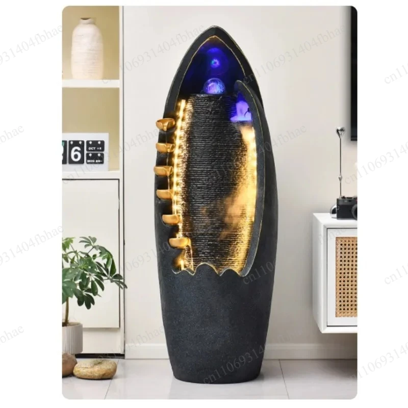 Floor-to-ceiling Running Water Fountain, Home Feng Shui Landscaping Furnishings
Floor-to-ceiling Running Water Fountain, Home Feng Shui Landscaping Furnishings