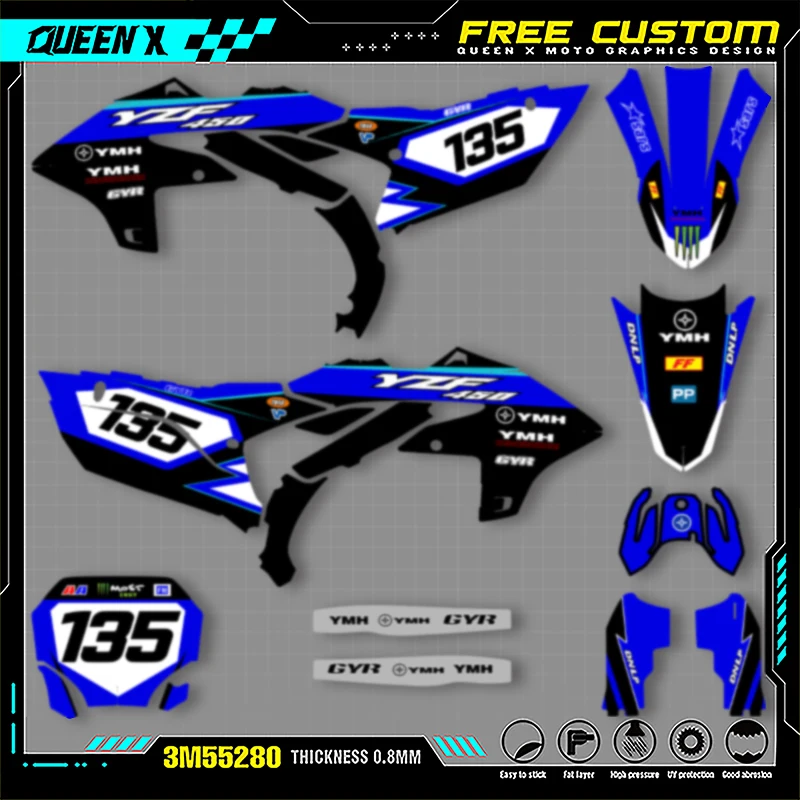 Мотоциклетные графические наклейки QUEEN X MOTO для YAMAHAYZF450 2023 2024 2025 YZF250 2024 2025 2026, наклейки на мотоцикл 001
Мотоциклетные графические наклейки QUEEN X MOTO для YAMAHAYZF450 2023 2024 2025 YZF250 2024 2025 2026, наклейки на мотоцикл 001