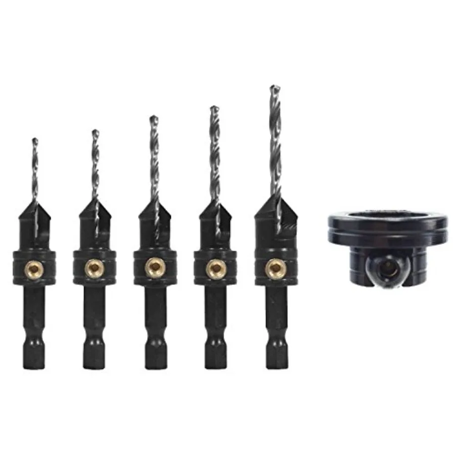 Tools Quick-Change 5-Pc. Countersink Drill Bit Set with Rotating Depth Stop
Tools Quick-Change 5-Pc. Countersink Drill Bit Set with Rotating Depth Stop