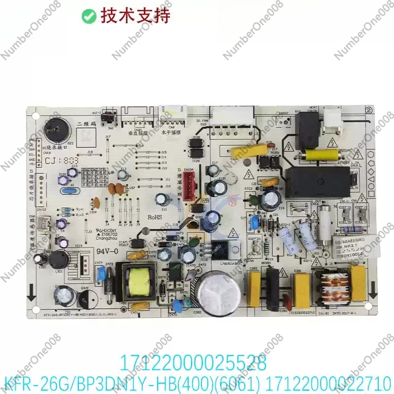17122000022710 Air Conditioner Main Board Replacement Circuit Board KFR-26G BP3DN1Y-HB 400 6061 Compatible
17122000022710 Air Conditioner Main Board Replacement Circuit Board KFR-26G BP3DN1Y-HB 400 6061 Compatible