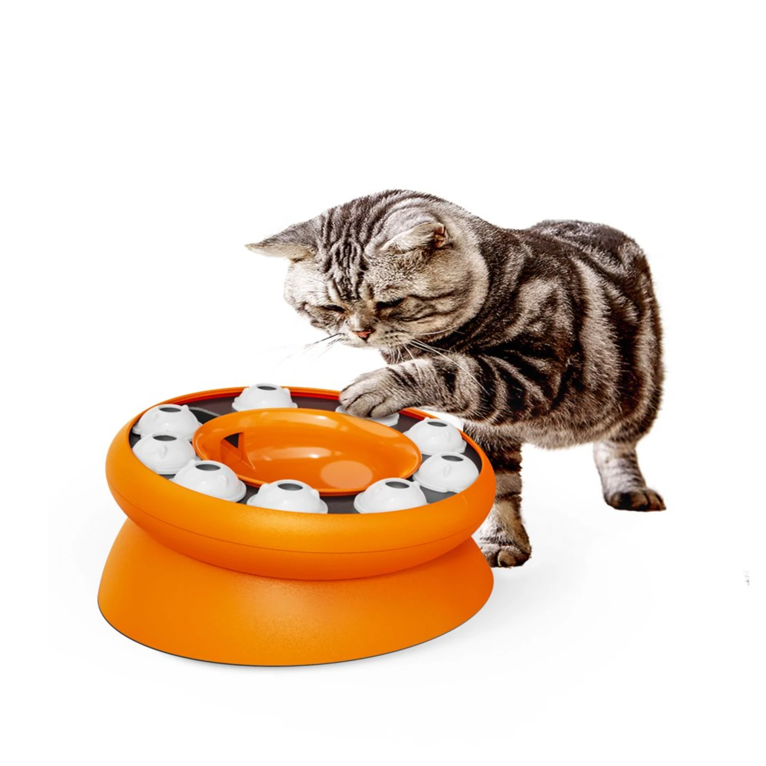 Interactive Cat Puzzle Toy Elevated Enrichment Pet Slow Feeder Dispenser for Dry Food and Treat
Interactive Cat Puzzle Toy Elevated Enrichment Pet Slow Feeder Dispenser for Dry Food and Treat