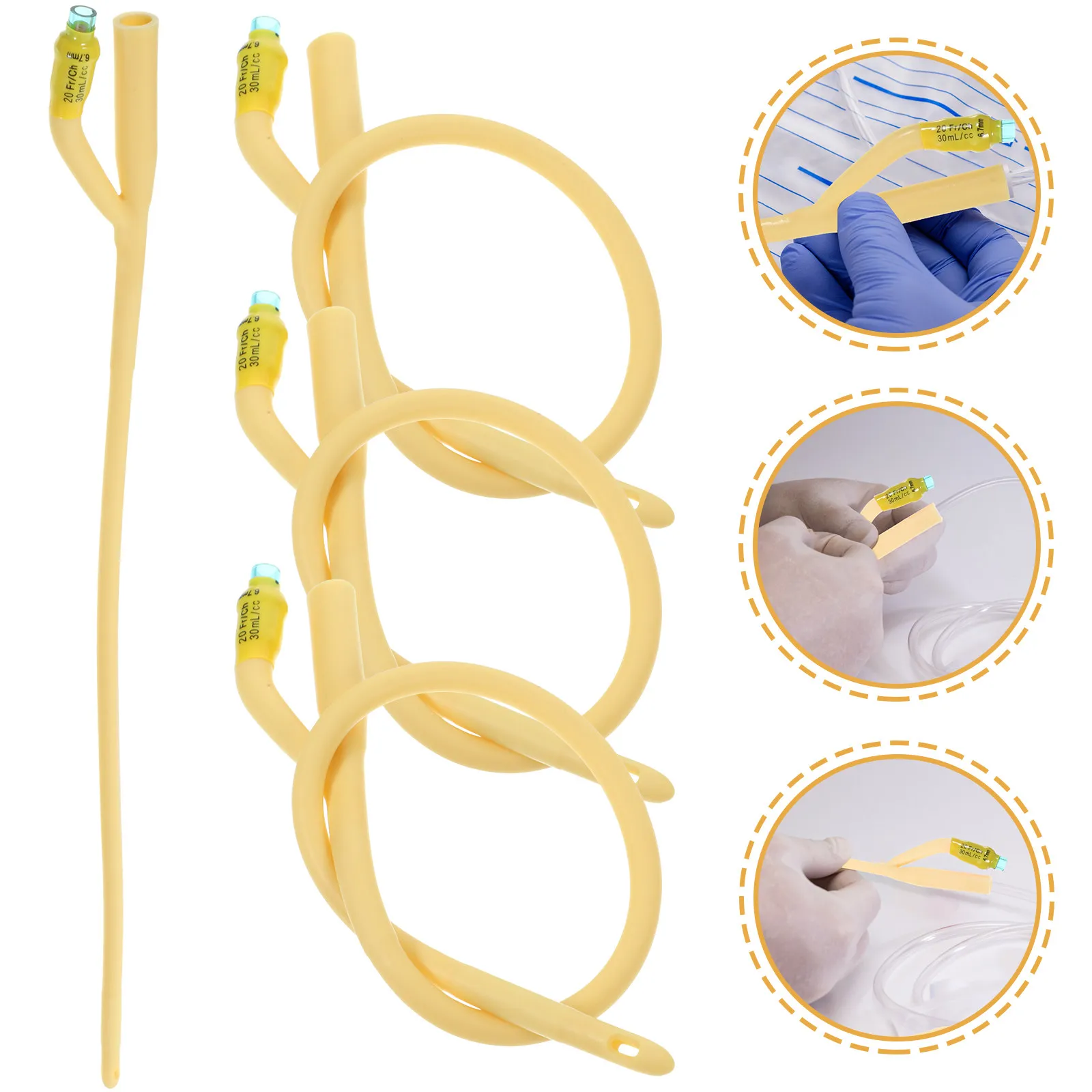 12pcs Disposable Catheter Dual-Chamber Urine Probe 20Fr For Use Safe Hygienic Single Pack Home Care Teaching Equipment
12pcs Disposable Catheter Dual-Chamber Urine Probe 20Fr For Use Safe Hygienic Single Pack Home Care Teaching Equipment