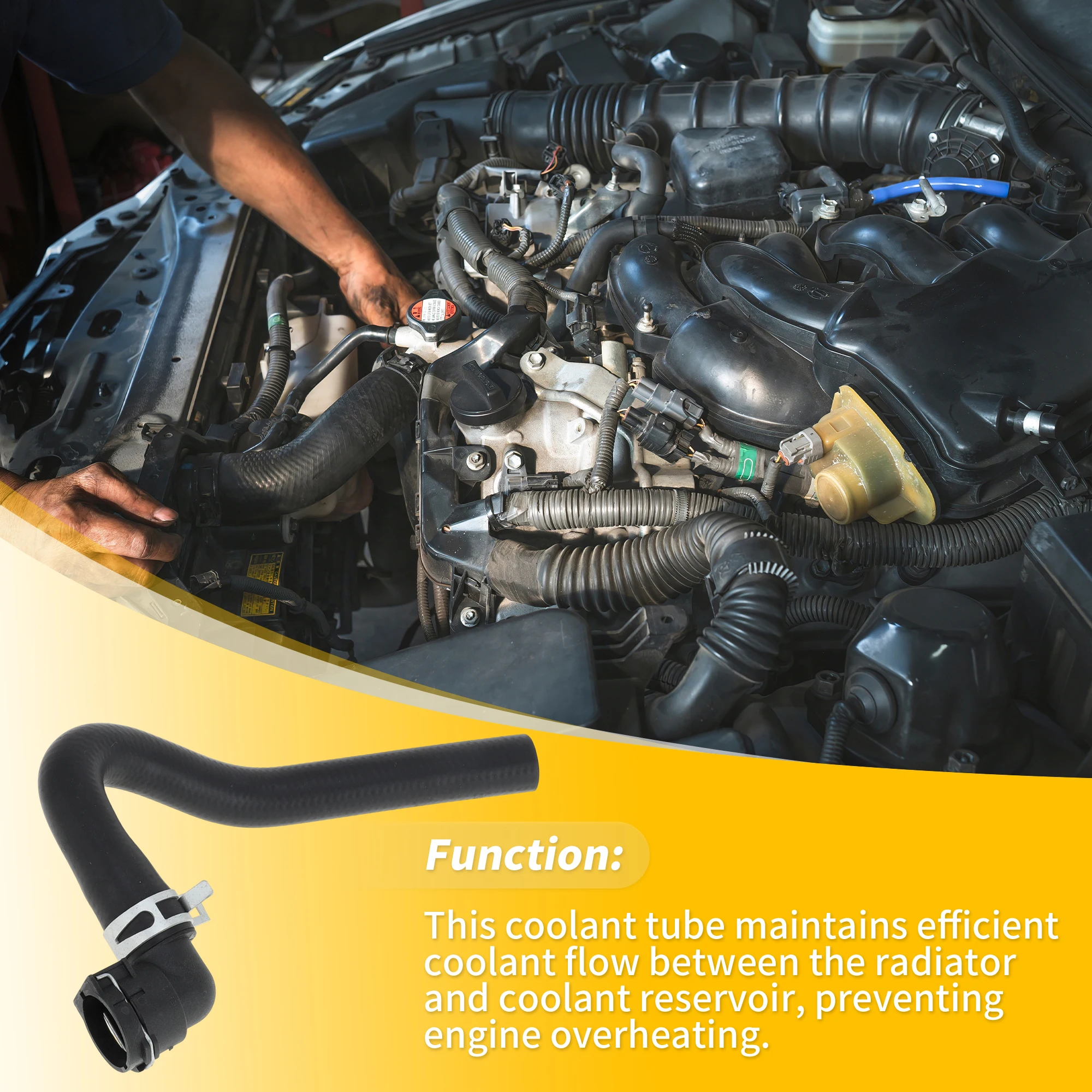 Соединительный шланг радиатора UXCELL для Ford F-150 5.0L 2015-2024, замена No FL3Z8C289A, нижний шланг резервуара охлаждающей жидкости в сборе 
Соединительный шланг радиатора UXCELL для Ford F-150 5.0L 2015-2024, замена No FL3Z8C289A, нижний шланг резервуара охлаждающей жидкости в сборе