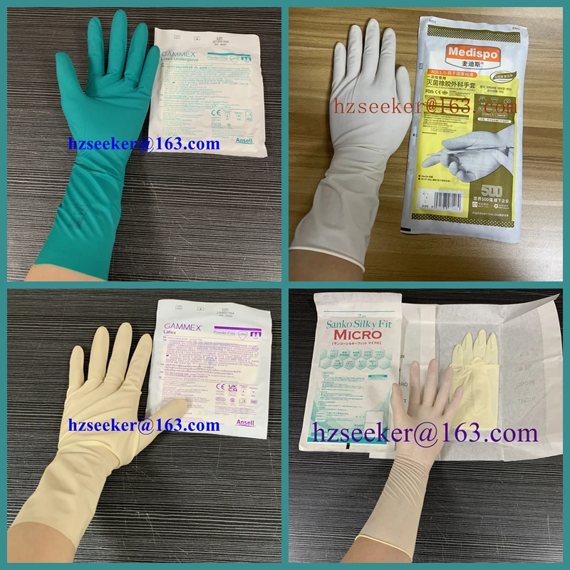 4 types of glove combinations for sale lengh 30cm(about) 12 inch latex powder free
4 types of glove combinations for sale lengh 30cm(about) 12 inch latex powder free