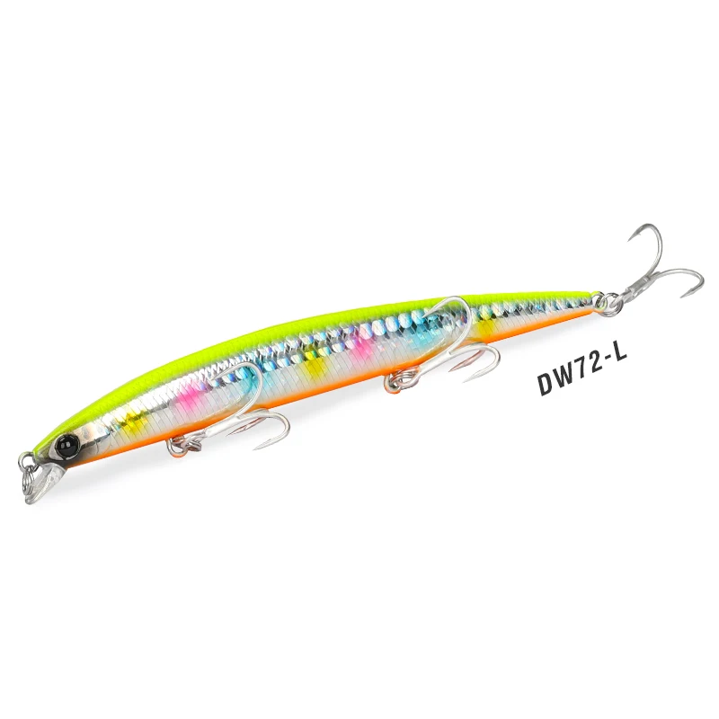 TSURINOYA 125SR Shallow Range Floating Minnow DW72 125mm 14.3g Long Casting Saltwater Jerkbait Artificial Hard Baits Seabass
TSURINOYA 125SR Shallow Range Floating Minnow DW72 125mm 14.3g Long Casting Saltwater Jerkbait Artificial Hard Baits Seabass