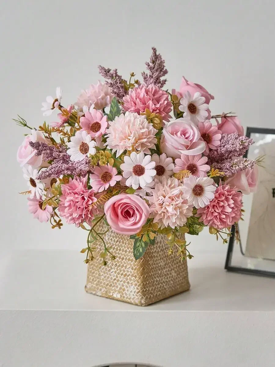 1pc/3pcs Artificial Flowers, Faux Rose Bouquet, Silk Daisy & Dandelion, Bulk, Suitable For Wedding, Home Party Decor
1pc/3pcs Artificial Flowers, Faux Rose Bouquet, Silk Daisy & Dandelion, Bulk, Suitable For Wedding, Home Party Decor