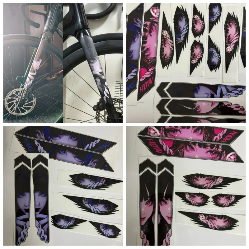 8Pcs/Set JDM Manga Eye Stickers Pink Purple Blue Series Vinyl Decal for Bicycle Frame Decor
8Pcs/Set JDM Manga Eye Stickers Pink Purple Blue Series Vinyl Decal for Bicycle Frame Decor