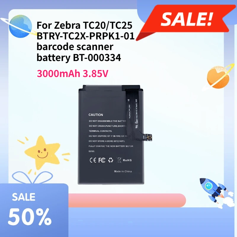 Аккумулятор 3000 мАч 3.85В для сканера штрих-кодов Zebra TC20/TC25 BTRY-TC2X-PRPK1-01 BT-000334
Аккумулятор 3000 мАч 3.85В для сканера штрих-кодов Zebra TC20/TC25 BTRY-TC2X-PRPK1-01 BT-000334
