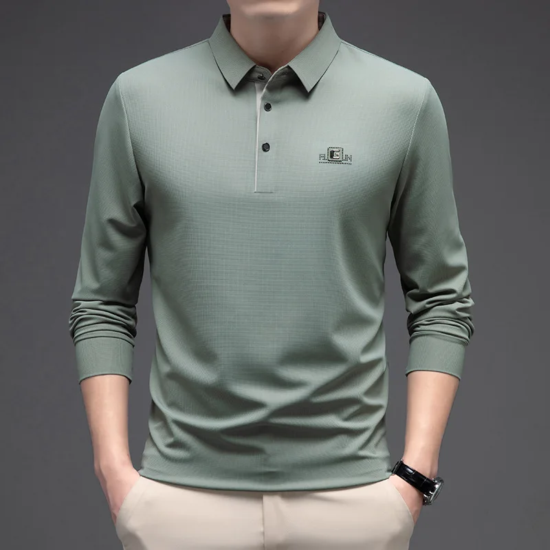 Casual Long Sleeve Shirt Simple Base Layer T-Shirt Men's Autumn 2024 Polyester Fiber Korean Style Pure Color Fashion
Casual Long Sleeve Shirt Simple Base Layer T-Shirt Men's Autumn 2024 Polyester Fiber Korean Style Pure Color Fashion
