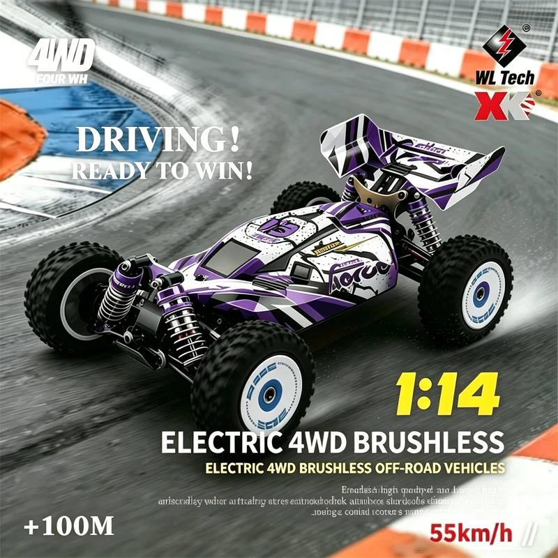 Радиоуправляемая машинка WLtoys 144016 124017 серии 75 км/ч, 2.4G, бесщеточная, 4WD, электрическая, высокоскоростная, внедорожная, дрифт-машинка на пульте управления для детей
Радиоуправляемая машинка WLtoys 144016 124017 серии 75 км/ч, 2.4G, бесщеточная, 4WD, электрическая, высокоскоростная, внедорожная, дрифт-машинка на пульте управления для детей