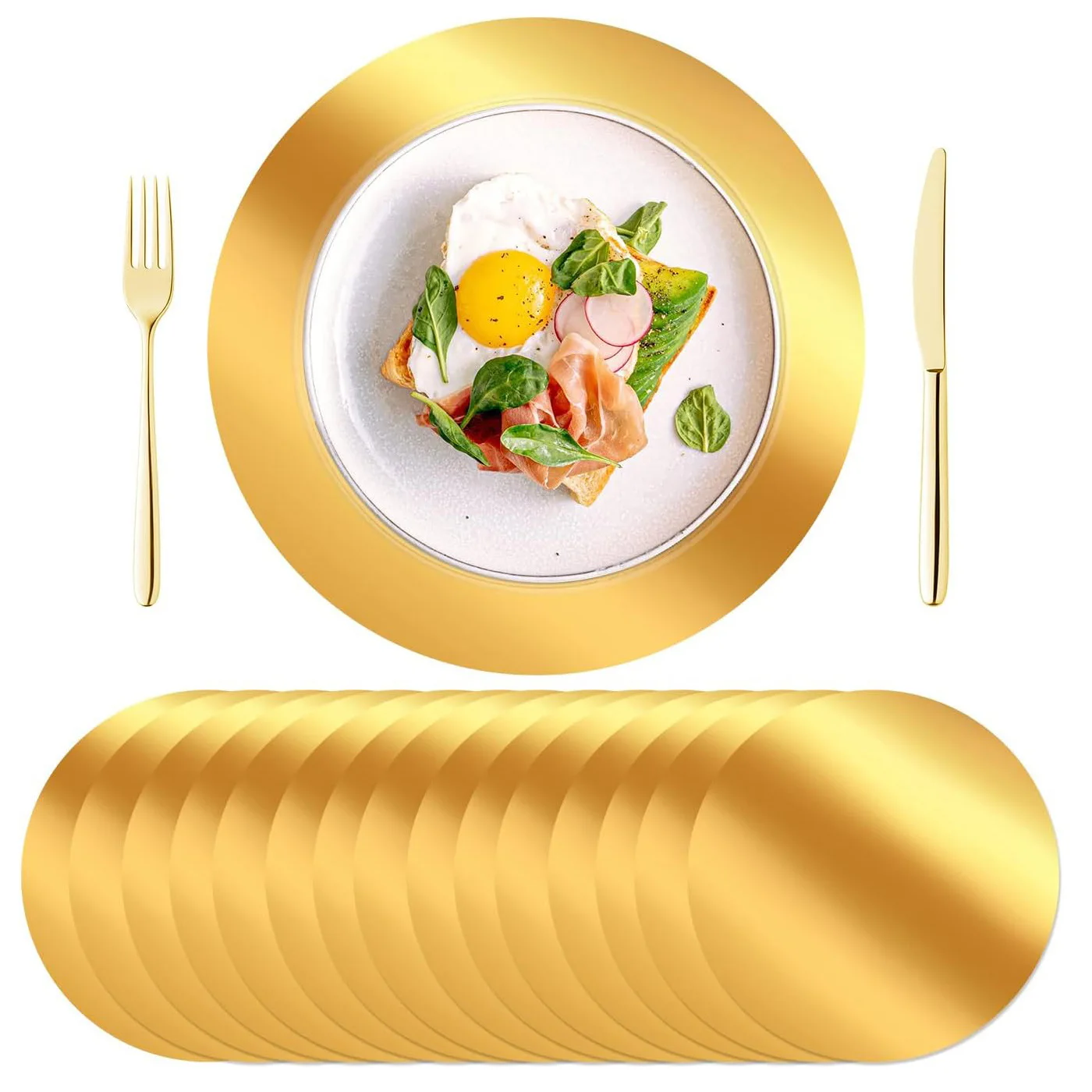 Gold Silver Disposable Circular Paper Placemat with Shiny Mirror Finish for Wedding Party Decoration Table Mat
Gold Silver Disposable Circular Paper Placemat with Shiny Mirror Finish for Wedding Party Decoration Table Mat