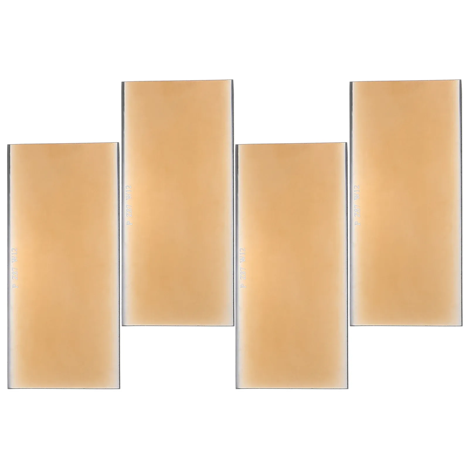 4Pcs Gold Welding Lens Glass Plate Hardened Darkening Filter for Welding Hood Replacement High Transparency Uv Ir
4Pcs Gold Welding Lens Glass Plate Hardened Darkening Filter for Welding Hood Replacement High Transparency Uv Ir