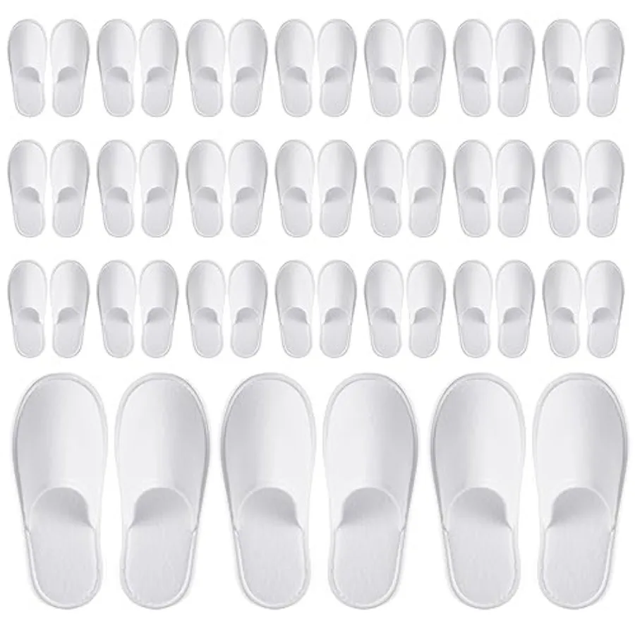 Juvale Disposable Slippers for Guests - Individually Wrapped Spa and Hotel Slippers - Slip-Resistant Shoes - Travel-Friendly Di
Juvale Disposable Slippers for Guests - Individually Wrapped Spa and Hotel Slippers - Slip-Resistant Shoes - Travel-Friendly Di