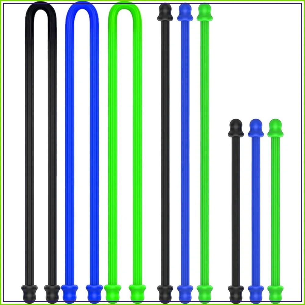 9Pcs Silicone Cable Ties, Reusable Cord Organizers for Earphone, Computer Cords, Home, Office, Kitchen - 3 Sizes
9Pcs Silicone Cable Ties, Reusable Cord Organizers for Earphone, Computer Cords, Home, Office, Kitchen - 3 Sizes