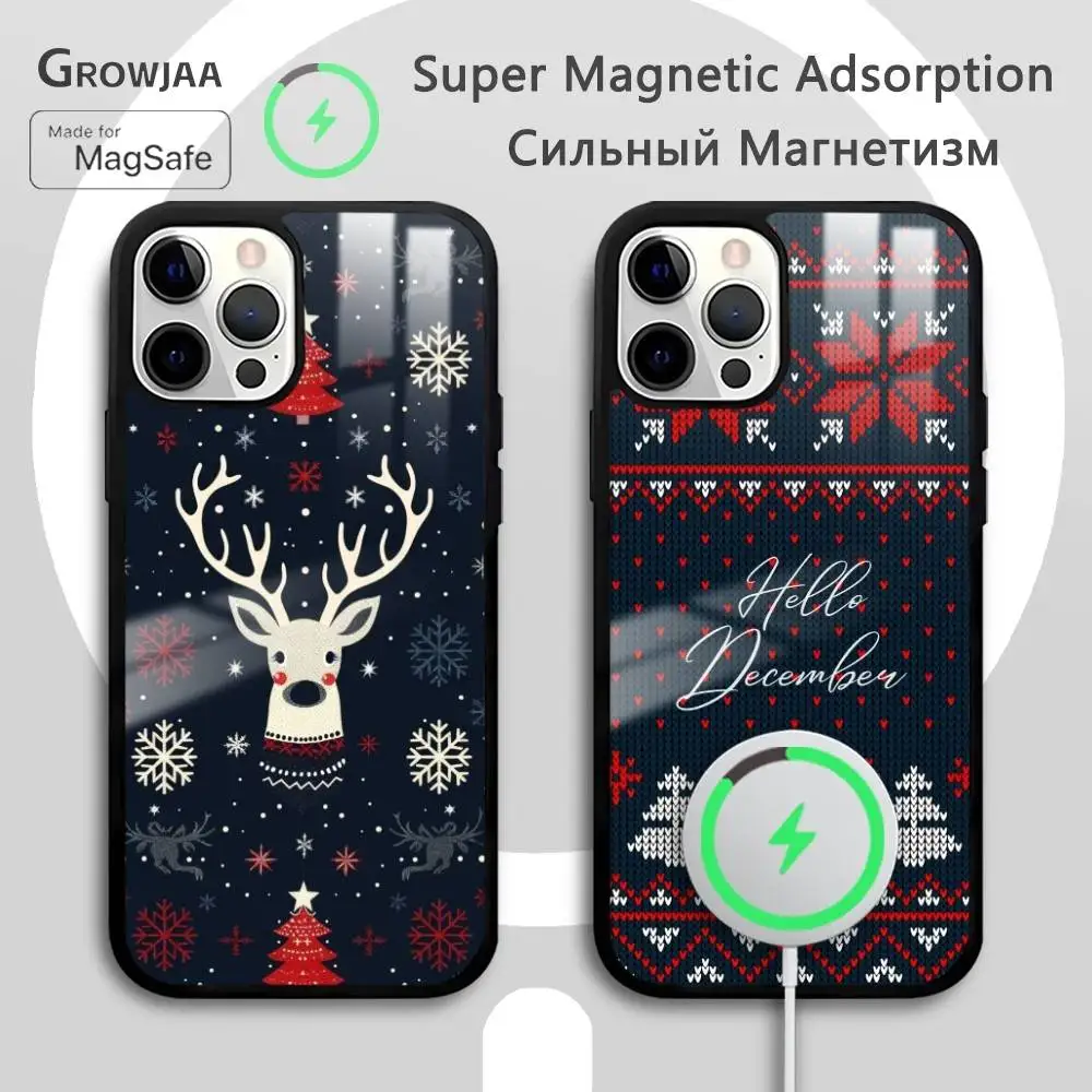 Christmas Deer Grid Phone Case For IPhone 16 15 14 13 12 11 Pro Max Plus Mini Magsafe Mirror Wireless Magnetic Funda
Christmas Deer Grid Phone Case For IPhone 16 15 14 13 12 11 Pro Max Plus Mini Magsafe Mirror Wireless Magnetic Funda