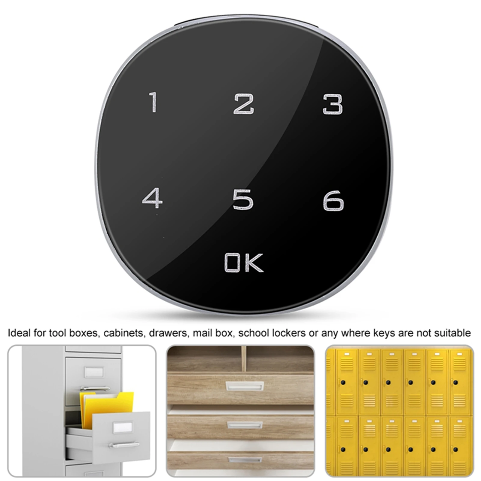 Password Lock Touch Screen Digital Electronic Password Coded Lock for Cabinet Mailbox File Sauna Drawer
Password Lock Touch Screen Digital Electronic Password Coded Lock for Cabinet Mailbox File Sauna Drawer