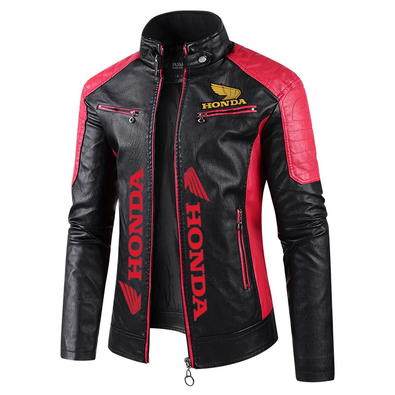 Honda colour-blocked stand-collar PU leather biker jacket, thin casual leather jacket for men, spring and autumn, eBay
Honda colour-blocked stand-collar PU leather biker jacket, thin casual leather jacket for men, spring and autumn, eBay
