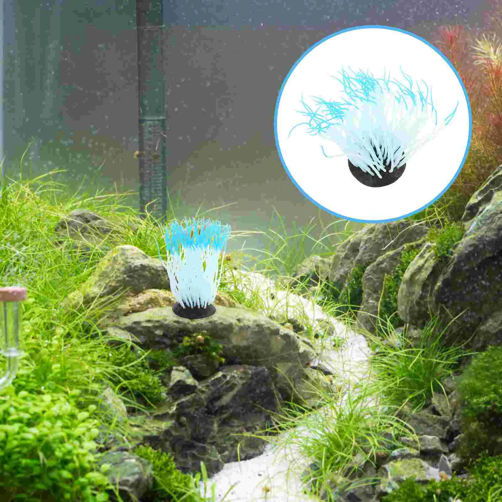 Artificial Sea Anemone Decor Glow Ornament Silicone Luminous Blue Silica Gel Sculpture
Artificial Sea Anemone Decor Glow Ornament Silicone Luminous Blue Silica Gel Sculpture