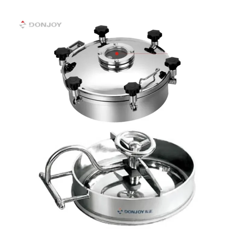 Sanitary Flanged Sight Glass Round high Pressure Man Hole Cover with Four Platsic Handwheel
Sanitary Flanged Sight Glass Round high Pressure Man Hole Cover with Four Platsic Handwheel