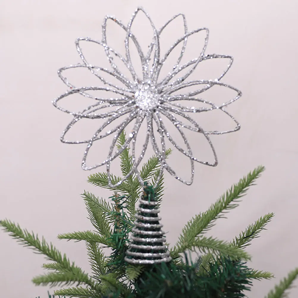 Hollow Treetop Star Christmas Tree Topper Multi-Petal Sturdy Metal Star Ornament Festive Christmas Tree Decoration Gift
Hollow Treetop Star Christmas Tree Topper Multi-Petal Sturdy Metal Star Ornament Festive Christmas Tree Decoration Gift