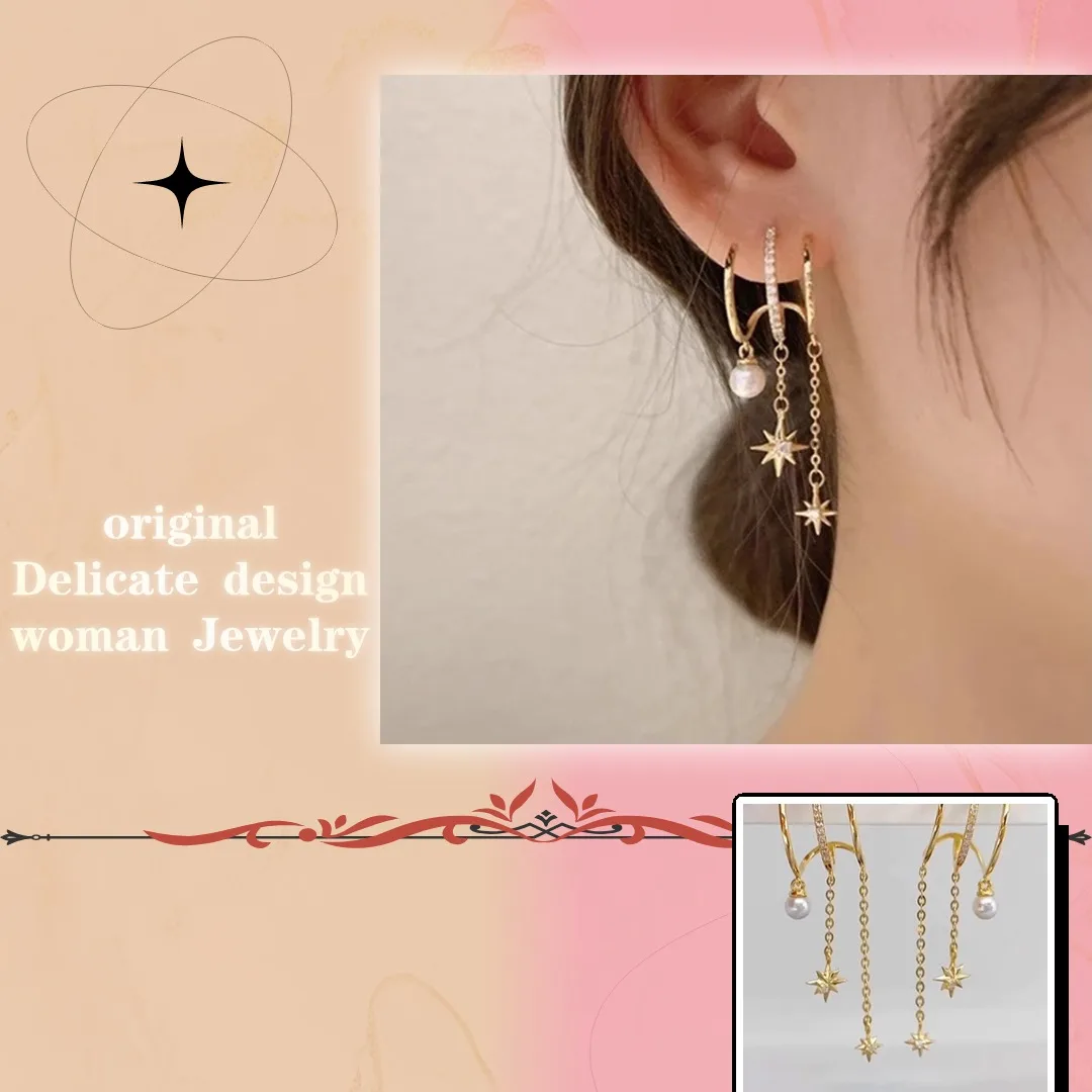 Warm and delicate unique elegant original Earring Luxury Sterling Silver 925 Luxury Brand Women's Birthday Engagement Accessory
Warm and delicate unique elegant original Earring Luxury Sterling Silver 925 Luxury Brand Women's Birthday Engagement Accessory
