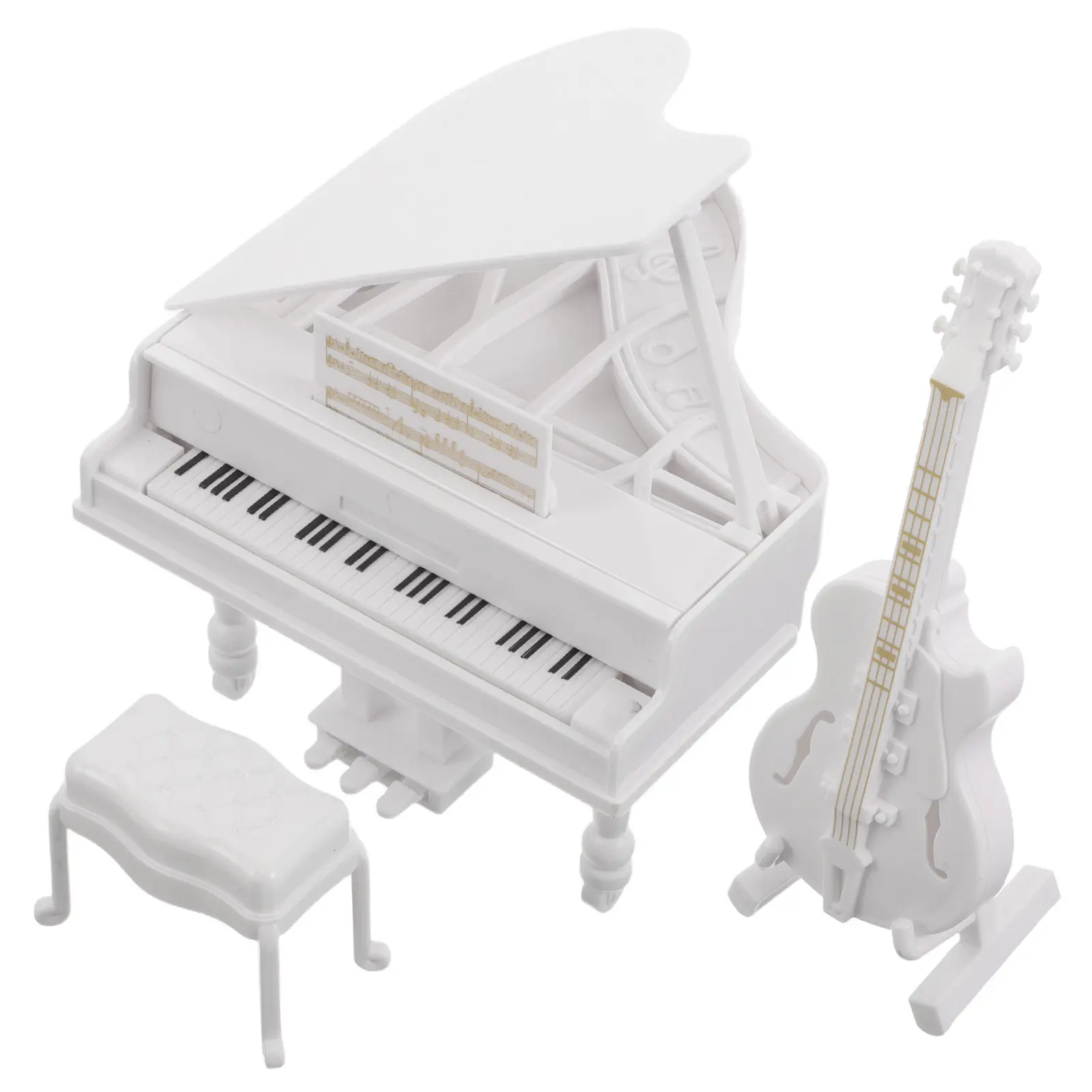 3Pcs Miniature Piano Realistic Design Stable Upright Structure for Dollhouse Decoration Photography Prop Mini Musical Instrument
3Pcs Miniature Piano Realistic Design Stable Upright Structure for Dollhouse Decoration Photography Prop Mini Musical Instrument